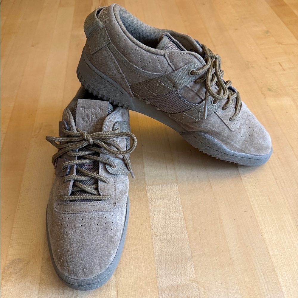 Reebok + Mita Military Inspired Workout Low Clean Sneaker Size 9/ 42 Tan Suede